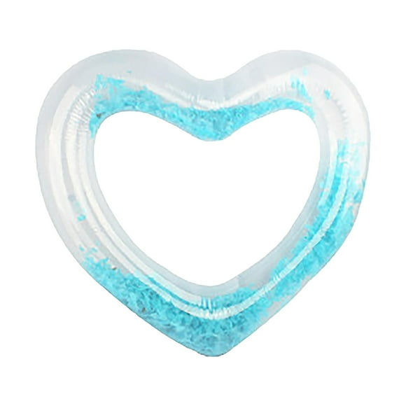 Pool Floats 43.3in Heart Type Feather Pool Toys For Swimming Pool Party Toy