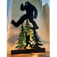 thumbnail image 3 of 24.75-Inch High Black Metal Cutout Rude Bigfoot Flipping The Bird Wall Sculpture - Easy To Hang - Unique Indoor or Outdoor Home Decor with a Cheeky Twist, 3 of 5