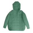 thumbnail image 4 of Womens Puffer Jackets Lightweight Quilted Pullover Jacket Padded Down Jackets Green XXL, 4 of 5