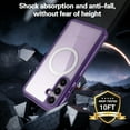 thumbnail image 3 of Ancove Magnetic Case for Samsung Galaxy S24,Shockproof Full-Body Protection Case Compatible with MagSafe Built-in Screen Protector Clear Back Cover for Galaxy S24,Purple, 3 of 4