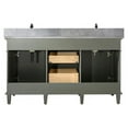 thumbnail image 5 of Legion Furniture 60" MDF/Veneer Wood Double Sink Vanity Cabinet in Green, 5 of 9