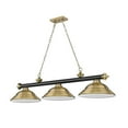 thumbnail image 5 of Z-Lite Cordon 3 Light Billiard, Steel Frame, Rubbed Brass Shade Color, 5 of 8
