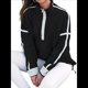 thumbnail image 2 of Sudadera de Mujer con Media Cremallera, Suave y Extragrande, con Bolsillos, Cálida y Afelpada. Negro L, 2 of 9