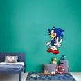 thumbnail image 2 of SUPER SONIC THE HEDGEHOG Peace Sign Video Game Inspired Cartoon Character Wall Art Vinyl Sticker Decal- Baby Girl Boy Bedroom Decal Baby Kids Room Wall Sticker Vinyl Art House Decor Size (40x35 inch), 2 of 2