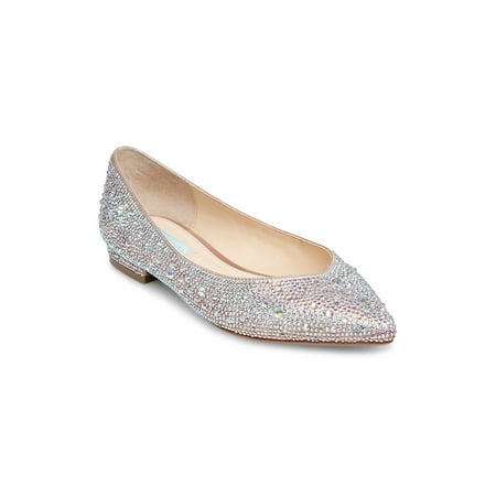 

Betsey Johnson Womens Jude Embellished Low Heel Pointed Toe Flats