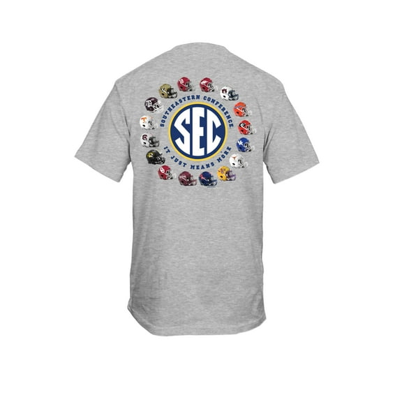 New World Graphics SEC 16 Helmets It Just Means More Short Sleeve Mens Graphic T-Shirt-Soft Steel-Medium