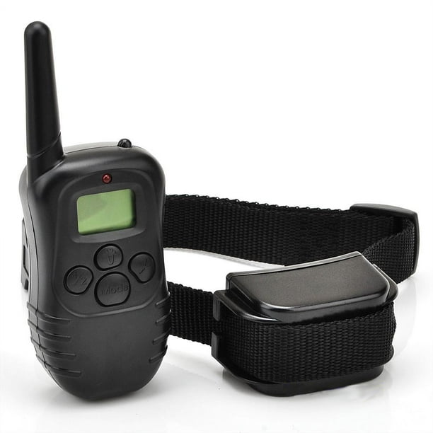 Collar de descarga eléctrica remota de 300M de diámetro, Collar de ladridos con pitido/vibración/choque, Collar de entrenamiento para perros para 1 perro con pantalla LCD Ofspeizc FLD-1778