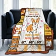 thumbnail image 6 of Corgi Throw Blanket Ultra Soft Cozy Plush Cute Dog Flannel Fleece Blankets Lightweight Fuzzy Warm Party Blanket Corgis Lovers Gifts for Bed Couch Sofa Kids Adults 80"x60", 6 of 6