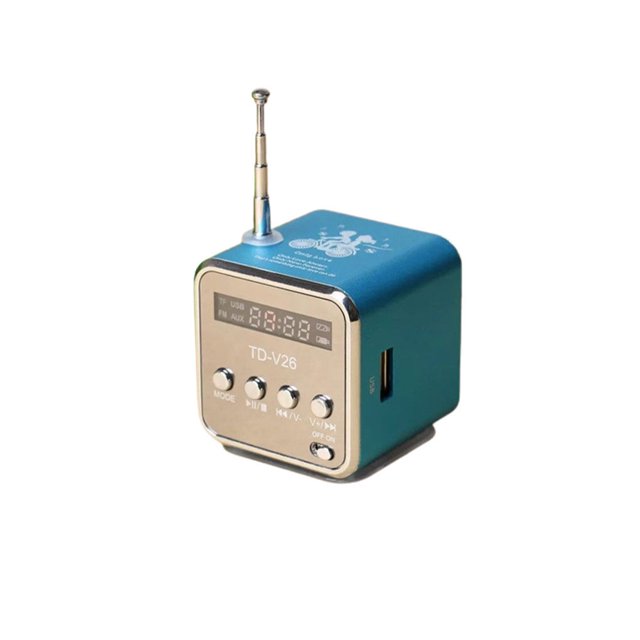 Récepteur Radio Mini Extérieur Camping Randonnée Voyage Affichage Numérique Radios Portables Haut-Parleur Lecteur de Musique