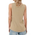 thumbnail image 4 of Nlife Women Sleeveless Criss Cross V Neck Casual Tank Top Basic Summer Outfits, 4 of 5
