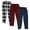 Assorted A, variant on Different Touch BIG & TALL Men Pajama Lounge 100% Cotton Pants Bottoms