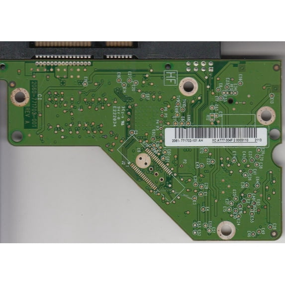 WD1002FAEX-00Y9A0, 2061-771702-101 AH, REV A, WD SATA 3.5 PCB