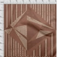 thumbnail image 4 of oneOone Velvet Brown Fabric Geometric Diamond With Stripes Craft Projects Decor Fabric Printed By The Yard 58 Inch Wide, 4 of 4