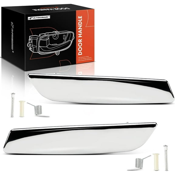 A-Premium - Interior Door Handle Levers Left Driver & Right Passenger Side - Compatible with 2007-2014 Chevy Silverado Tahoe Suburban Avalanche & GMC Sierra Yukon & Cadillac - Replace# 19299865