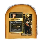 A Dutch Masterpiece, Rembrandt, Aged Gouda Cheese, Refrigerated, Plastic Prepacked Packaging, 6.35 oz
