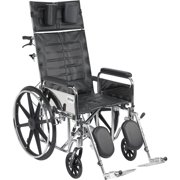 STD20RBDFA - Sentra Reclining Wheelchair, Detachable Full Arms, 20 Seat