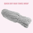 thumbnail image 6 of Unique Bargains Charcoal Fiber Hair Drying Towel Dry Cap Strong Absorbent for After Bath Drying Hair Light Gray, 6 of 7