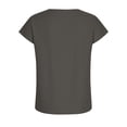 thumbnail image 5 of Women's Summer Short Sleeve Button-Down Shirt in Solid Colors, 5 of 7