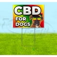 thumbnail image 1 of Cbd For Dogs (18" x 24") Yard Sign, Includes Metal Step Stake, 1 of 6