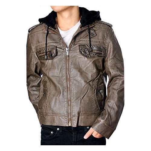 RNZ Premium Designer Men Faux Leather Motorcycle Biker Retro