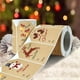 thumbnail image 1 of Rollo de Pegatinas Navideñas | Papel Kraft, 250 Unidades, Etiquetas Multicolor para Regalo Navideño, con Diseños de Muñecos de Nieve, Renos y Calcetines | Cinta Adhesiva Fácil de Despegar para Envolv, 1 of 6
