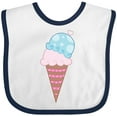 thumbnail image 3 of Inktastic Valentine's Day Ice Cream Cone Boys or Girls Baby Bib, 3 of 4