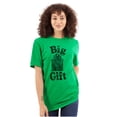 thumbnail image 3 of Funny Big Wrapped Christmas Present Plus Size Crewneck Graphic Tee Shirt Brisco Brands 3X, 3 of 5