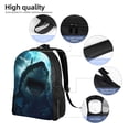 thumbnail image 5 of Honeii Undersea Shark Print Laptop Backpack for Work, College, Travel, Daily Backpacks for Men Women, Sport Rucksack,Computer Bag, 5 of 8