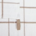 thumbnail image 4 of Arkwright Premier Kitchen Dishcloths (12 Pack), Cotton, 13x13 in, White with Beige Windowpane Stripes, 4 of 5