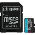 thumbnail image 2 of Kingston 128GB microSDXC Canvas Go Plus 170MB/s Read UHS-I, C10, U3, V30, A2/A1 Memory Card + Adapter (SDCG3/128GB), 2 of 8