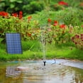 thumbnail image 3 of AISITIN 2.5W Solar Fountain Pump, DIY Outdoor Solar Water Fountain Pump with 6 Nozzles and 4ft Water Pipe, Solar Powered Pump for Bird Bath, Ponds, Garden and Fish Tank Pond and Other Places, 3 of 8