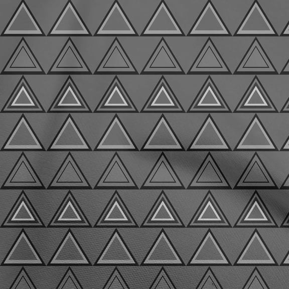 oneOone Silk Tabby Gray Fabric Geometric Sewing Material Print Fabric By The Yard 42 Inch Wide