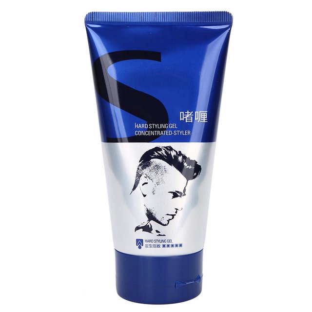 Gel para peinar el cabello Gel hidratante para el cabello Modelado del cabello Gel para el cabello masculino para hombres de larga duración (azul)