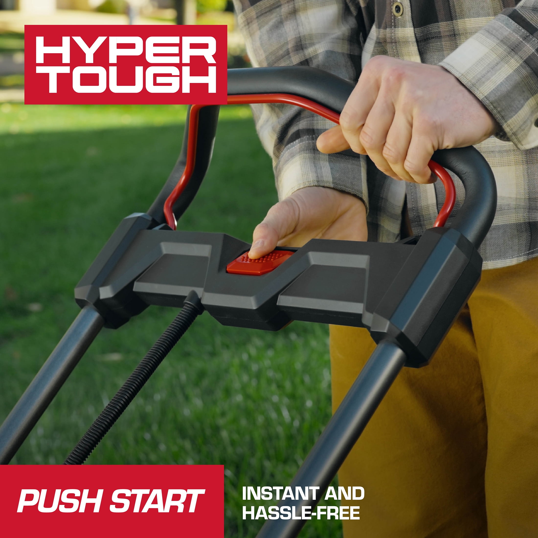 Hyper Tough 20V 20-inch Cordless Push Lawn Mower, HY5601050516020