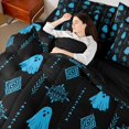 thumbnail image 4 of Feelyou Hippie Ghost Bedding Comforter Set 7pcs, Bohemian Damask Aztec King Bedding Sets, 4 of 8