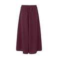 thumbnail image 4 of GEWSEY Skirts for Women Midi Length A Line Swing Flowy Skirt with Pockets (, XXXXXXL), 4 of 5