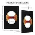 thumbnail image 5 of Kll Orange Dalia Wall Plate,Gloss Finish,Standard Size 1 - 5" X 3", Polycarbonate Thermoplastic,Electric Receptacle Plug Covers, 5 of 8