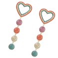 thumbnail image 3 of Minnieouse 1 par de pendientes colgantes Vintage bohemio en forma de corazón con cuentas pendientes boda fiesta joyería novia presente Ropa, zapatos y accesorios Miscelánea Minnieouse AP010637-00, 3 of 6