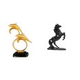 thumbnail image 1 of Figura de delfín,Colección de adornos de escritorio con figuras de delfines,Estatua decorativa moderna para el hogar,artesanías artísticas,Estatua del caballo,Estatua de caballo de, 1 of 8