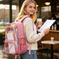 thumbnail image 5 of Clear Backpack for School 17 inch Large Heavy Duty Stadium Approved Clear Bookbag, See Through Transparent Backpacks for Travel College Work, 5 of 6