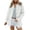 White, variant on SHEWIN Women's Denim Jacket Casual Long Sleeve Jean Jacket Boyfriend Distressed Shacket with Pockets