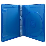 CheckOutStore 50 PREMIUM STANDARD Blu-Ray Single DVD Cases 12MM