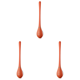 thumbnail image 1 of Cepillo de cerdas de inodoro de silicona flexible sin perforaciones para baño naranja 3 piezas, 1 of 8