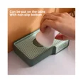 thumbnail image 4 of Caja de jabón montada en la pared Fácil de limpiar Soporte de jabón de estilo nórdico Suministros para el hogar Verde claro JM, 4 of 5
