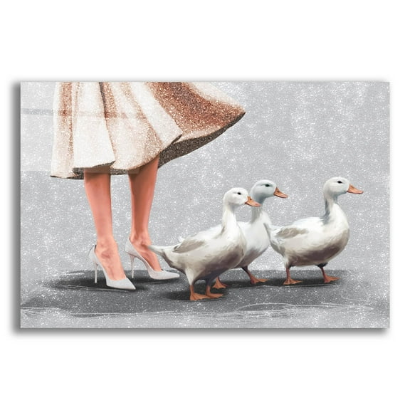 Epic Art 'Woman With Gesse' by Svetlana Aleynikova Acrylic Glass Wall Art, 16" x 12"