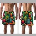 thumbnail image 3 of luoweisi Men's Beach Shorts Quick Dry Swim Trunks with Mesh Lining Cactus L, 3 of 5