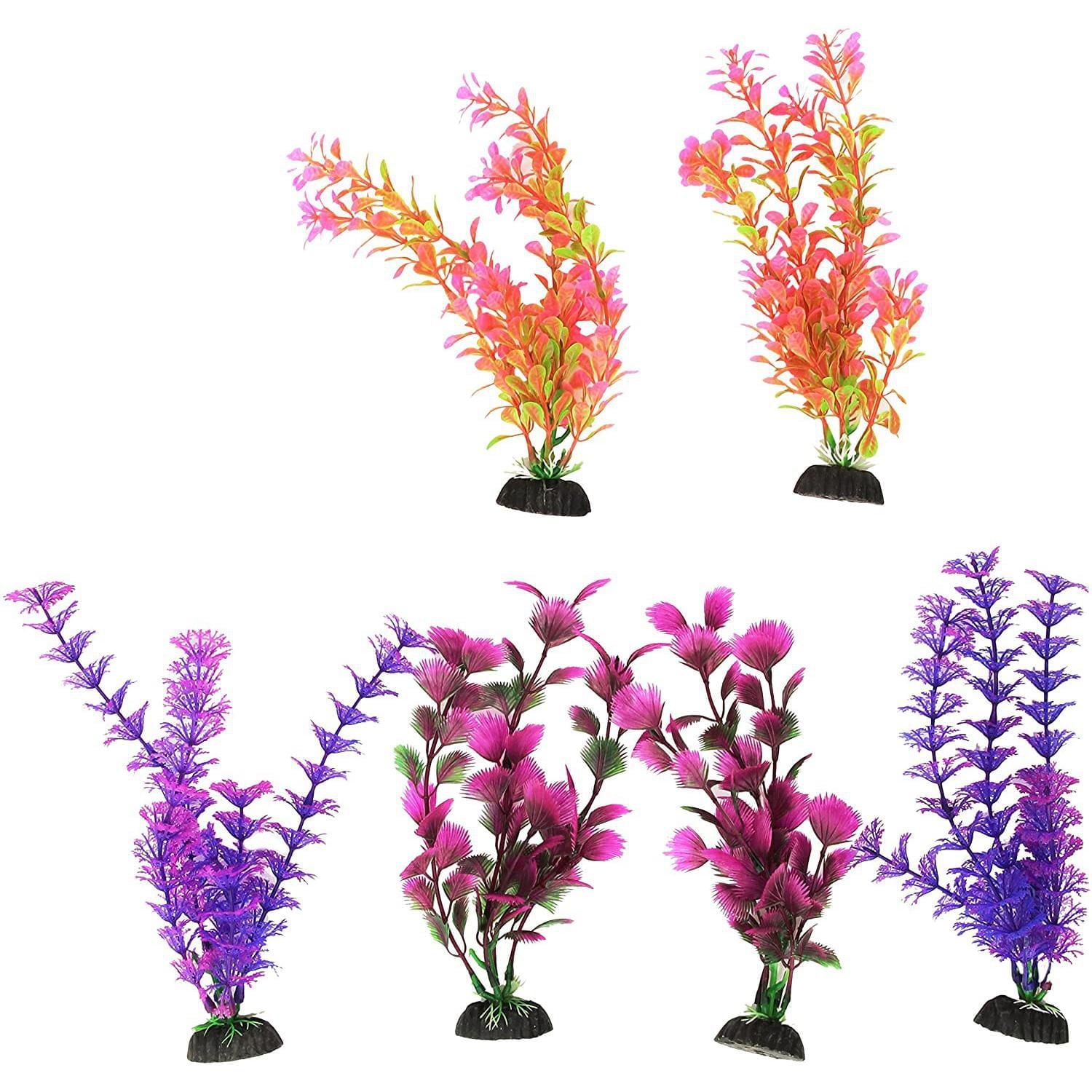 Penn Plax Colourful Assorted Aquaplants Multi-Pack