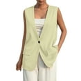 thumbnail image 2 of Lenago Vests for Women Sleeveless Blazers Lightweight Work Office Suit Slim Jackets Casual Elegant Business Vest Outifits for Daily Fashion Plus Size Work Wear, 2 of 9