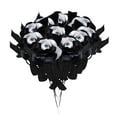 thumbnail image 2 of PEIBang 10 Faux Eyeball Roses 15.35x2.76in Halloween Gothic Decor Artificial Flowers with Eyeballs for Party Home Office Decorations, 2 of 6
