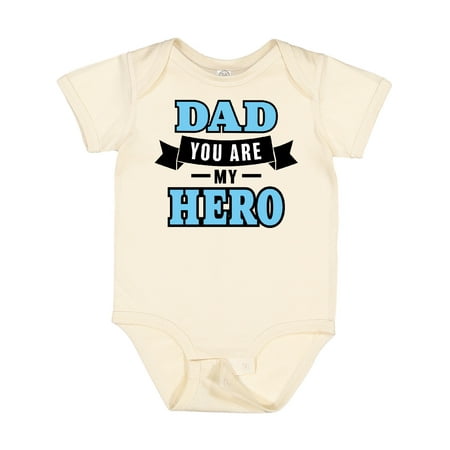 

Inktastic Dad You Are My Hero in Blue Gift Baby Boy Bodysuit